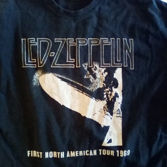 Led Zeppelin  First North American Tour 1969 And  U2 Elevation Tee Shirts - Picture 2 of 9